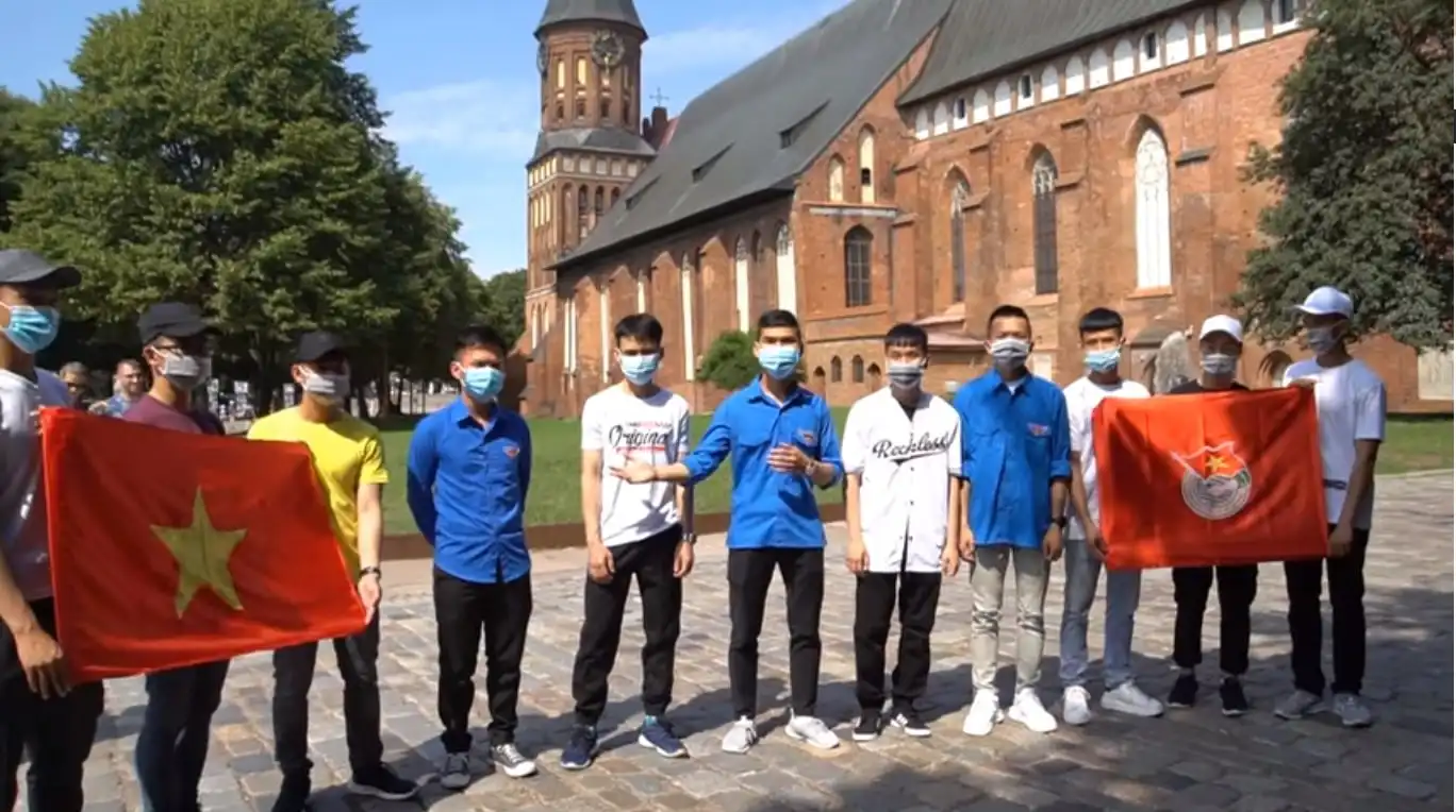 Chi đoàn Thành phố Kaliningrad gửi lời động viên chống dịch 1 lien chi doan kaliningrad