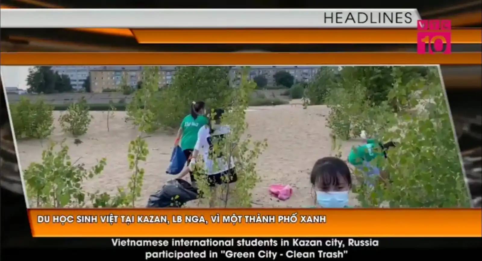 Chương trình “Thành phố Xanh- Thùng rác sạch” của Sinh viên Việt tại Kazan 1 sinh vien kazan gom rac