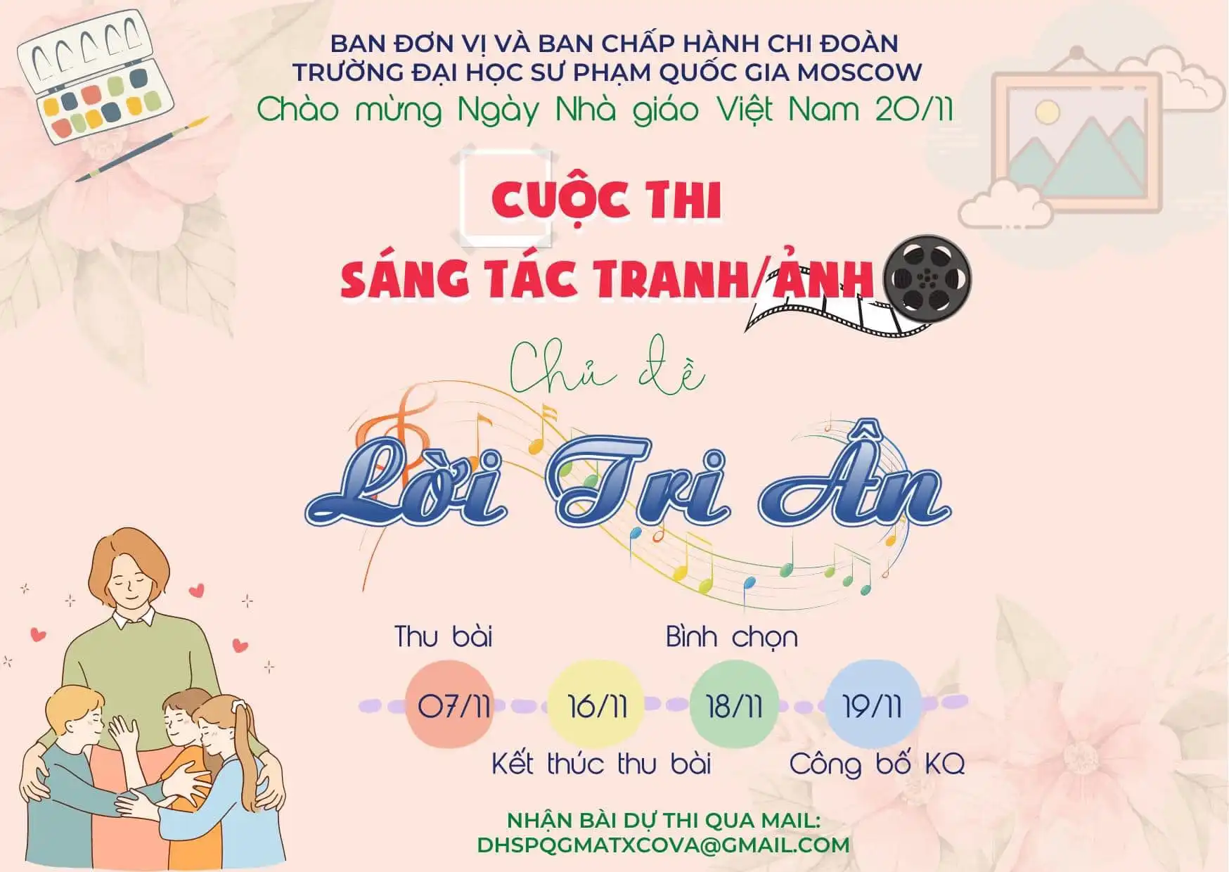 ĐH Sư phạm Quốc gia Moscow thi ảnh chào mừng 20/11 1 dh su pham quoc gia moscow thi anh chao mung 20 11