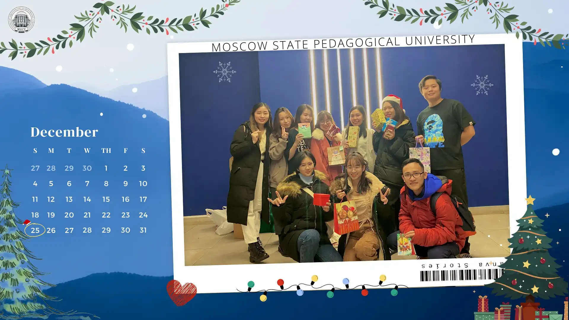 Giáng sinh ấm áp tại ĐH Sư phạm quốc gia Moscow 1 giang sinh am ap tai dh su pham quoc gia moscow