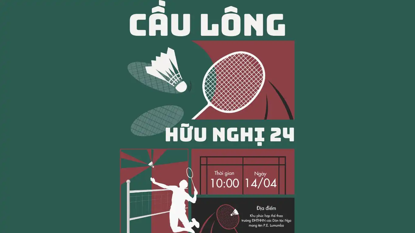 Du học sinh Việt Nam tại RUDN Phát động Giải cầu lông Hữu nghị 24 1 du hoc sinh viet nam tai rudn phat dong giai cau long huu nghi 24