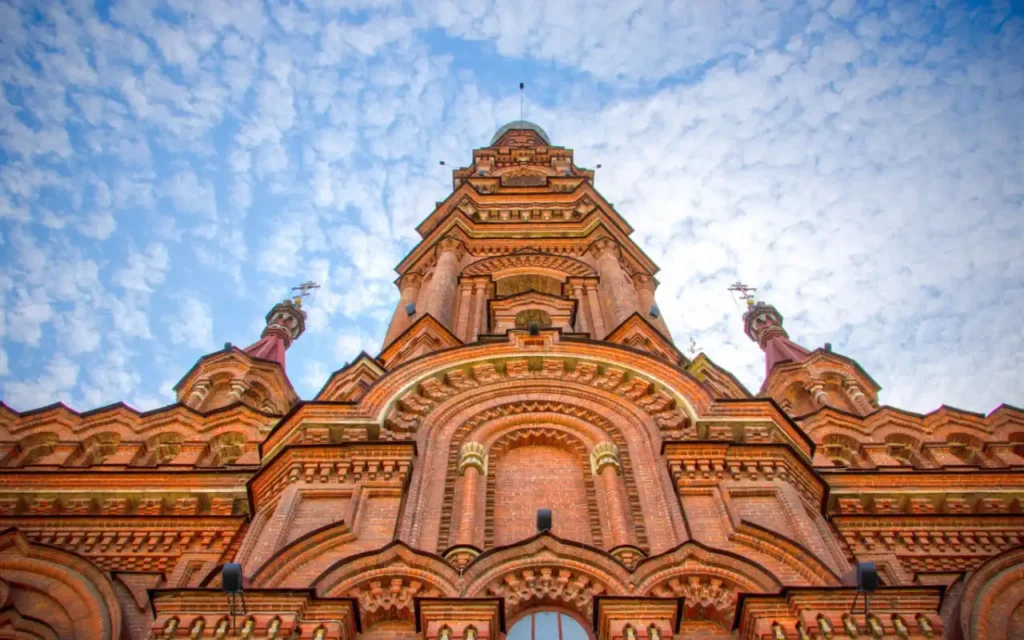 kazan bauman street epiphany cathedral bell tower