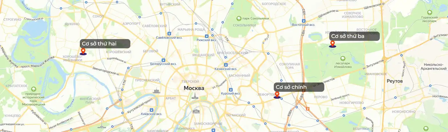 Đại học Kỹ thuật Truyền thông và Tin học Moscow 25 mtuci ban do cac co so moscow