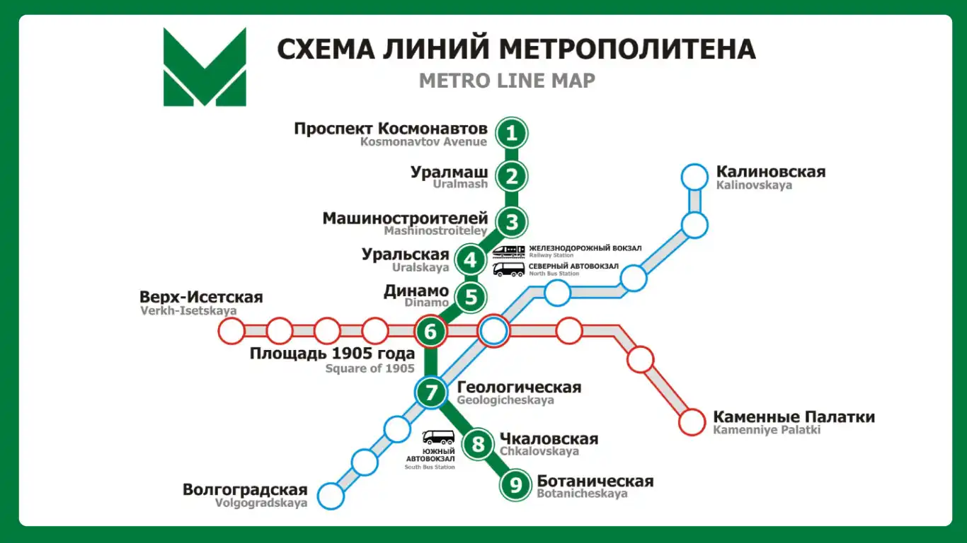 yekaterinburg metro map