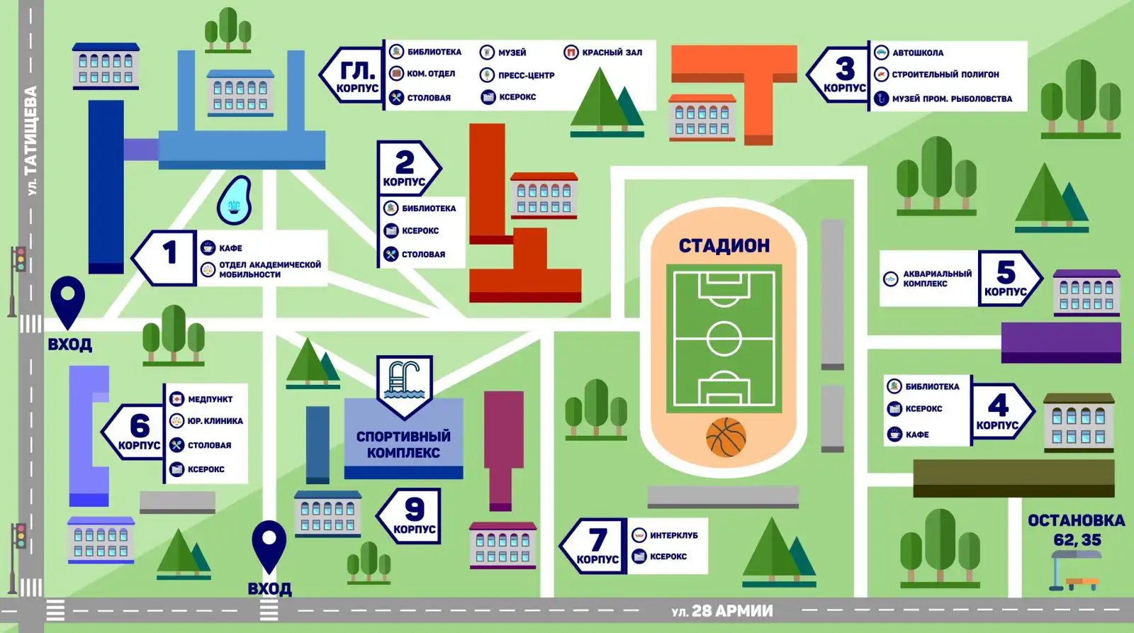 astu campus map