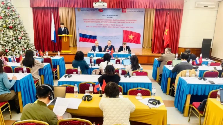 Họp báo về kết quả phát triển quan hệ đối tác Nga-Việt trong năm 2024 5 hop bao ve ket qua phat trien quan he doi tac nga viet trong nam 2024