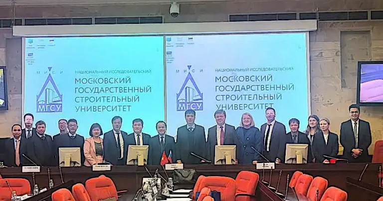 bo xay dung tham va lam viec voi dai hoc xay dung moscow